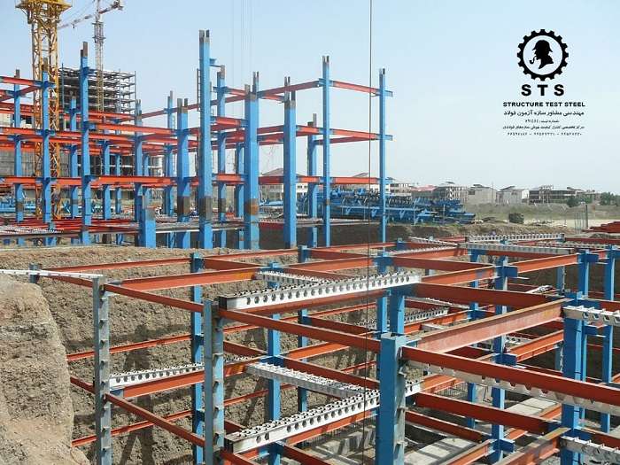 عکس اسکلت فلزی و بازرسی جوش